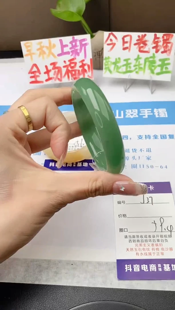 未镶嵌手镯石英质玉j37-DB多样性发货59+