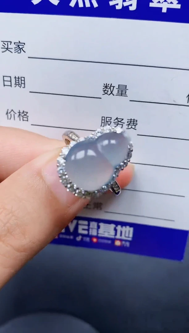 银S925镶嵌戒指翡翠92