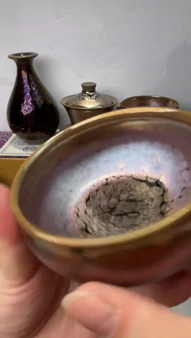 茶盏春申阁福利1只瑕品香炉