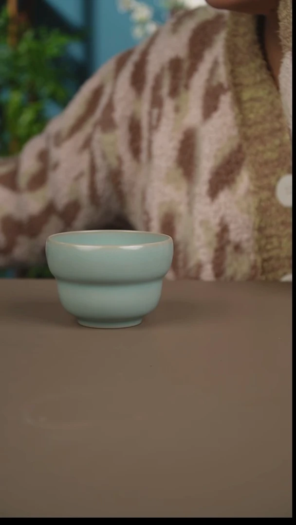 杯仿古天青葫芦杯一级