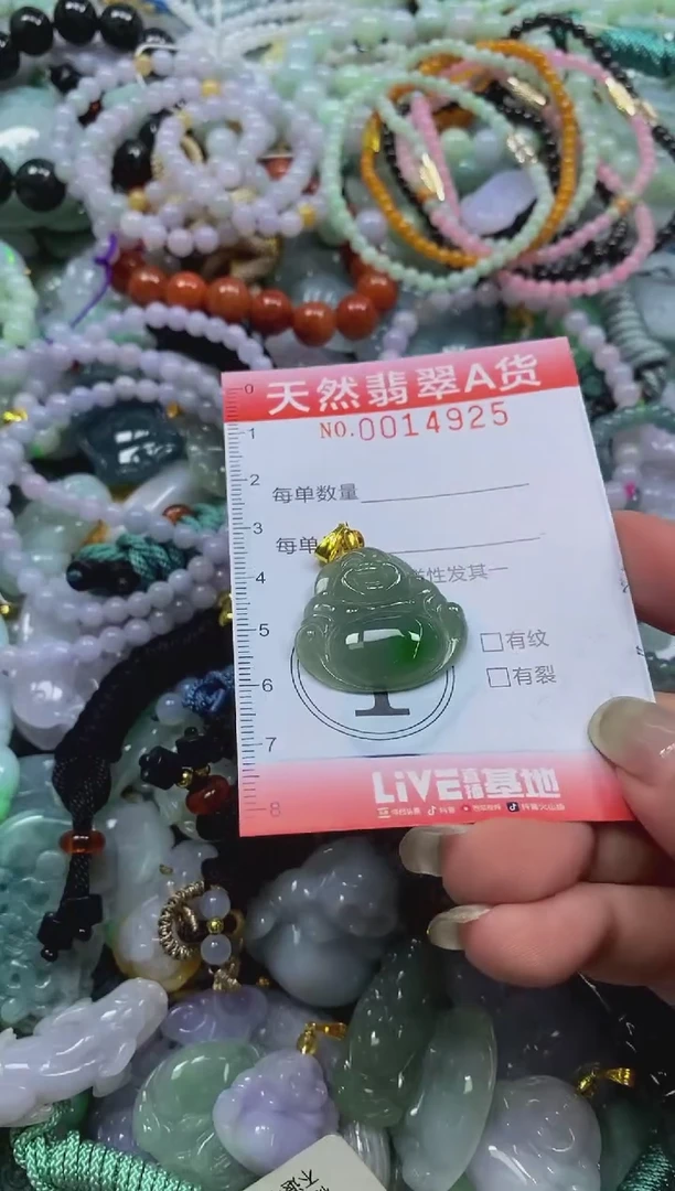 翡翠未镶嵌颈饰闪购0014925