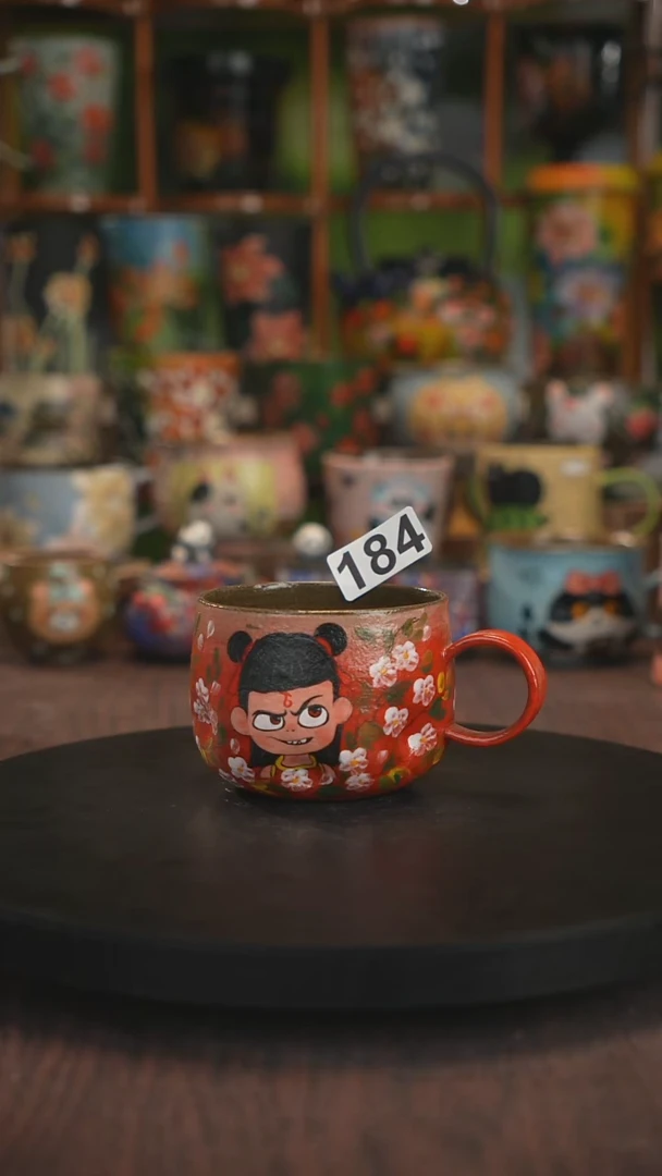 紫砂油画手绘釉下彩184