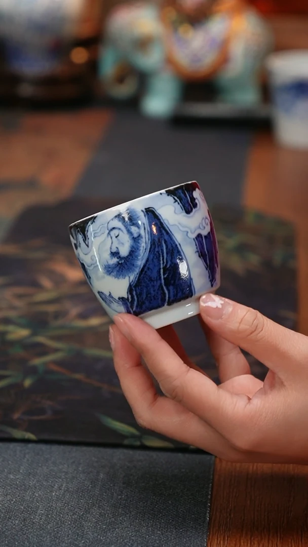 【闪购商品】康亭守艺禅意系列：达摩禅悟腰鼓杯