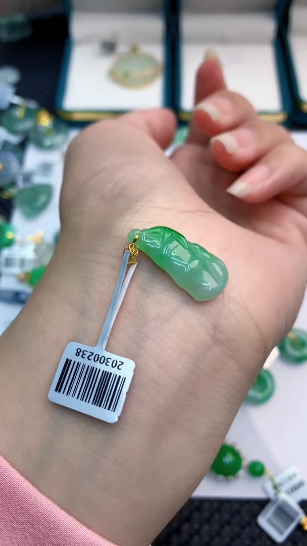 【闪购商品】翡翠颈饰18K金镶嵌            8