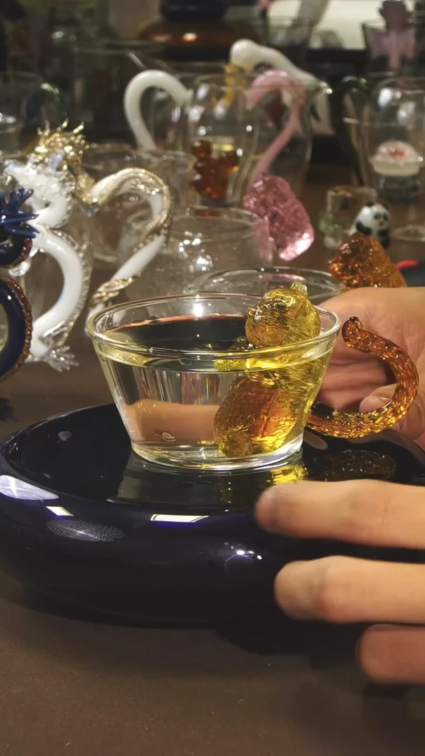 泡澡猫黄色猫猫主人杯