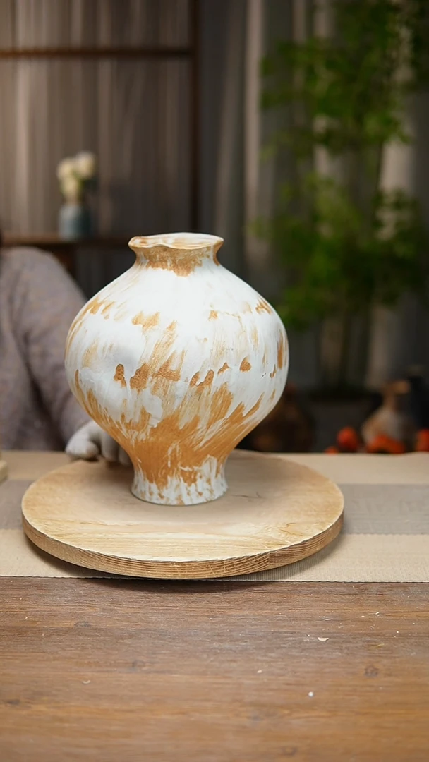 【闪购商品】陶瓷   花器诧寂黄灯笼