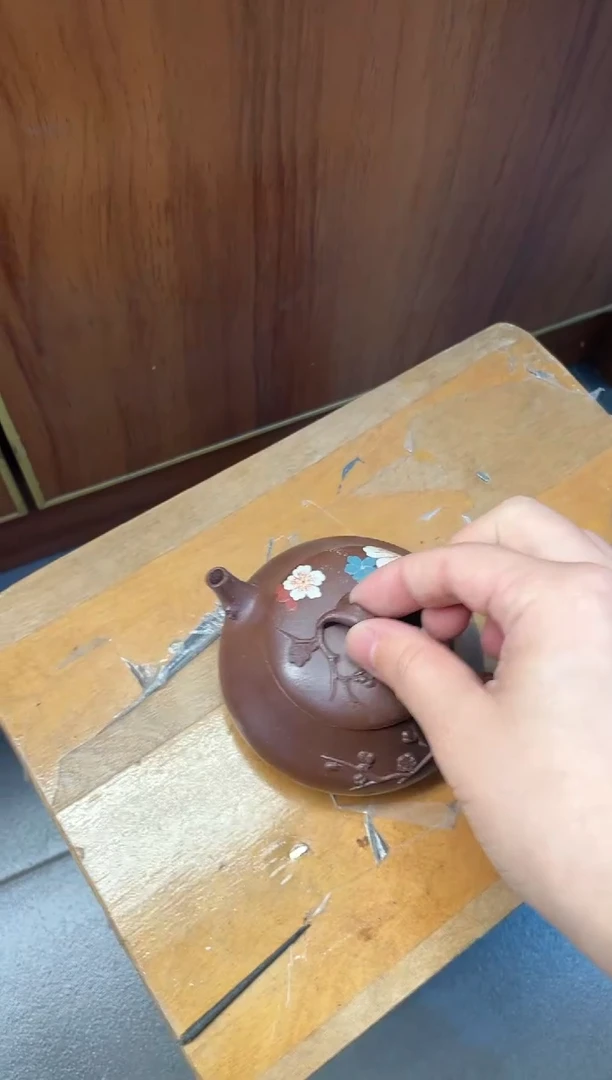 【闪购商品】紫砂茶壶梅花大花花壶