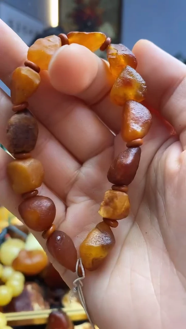 未镶嵌琥珀手串手串