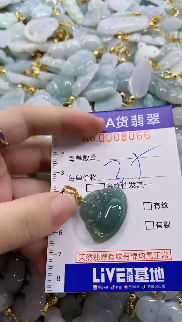 颈饰未镶嵌翡翠天然A货翡翠
