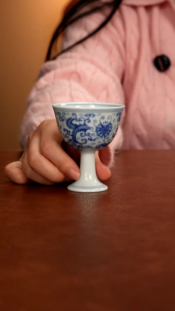 景德镇瓷器，青花瓷手绘茶具~