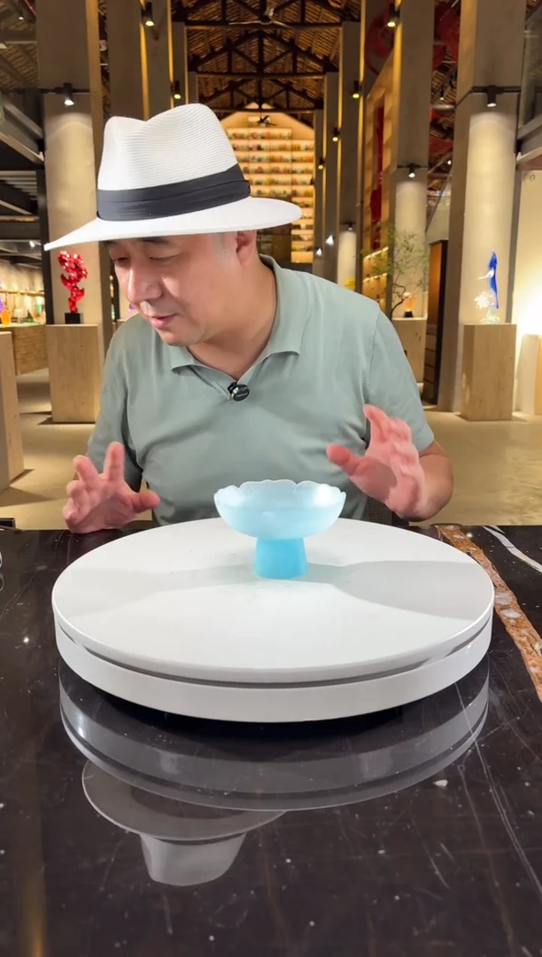 摆件天青色晨露摆件