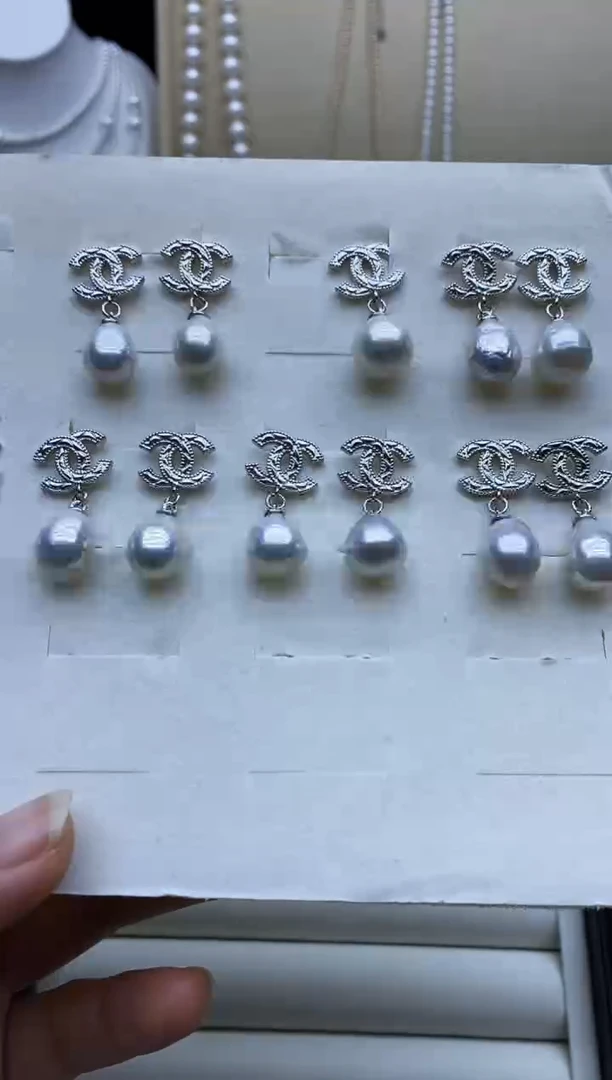未镶嵌耳饰淡水珍珠耳环多样性发其一