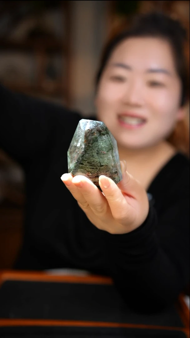 未镶嵌珠宝半成品水晶幽灵随形D546