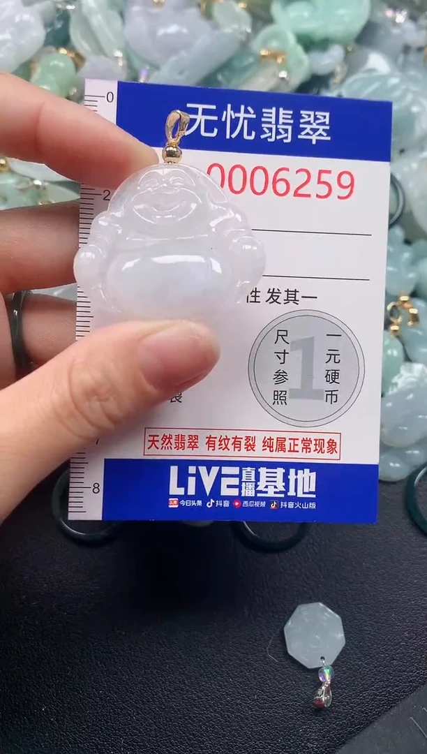 吊坠(不含链)未镶嵌翡翠6259