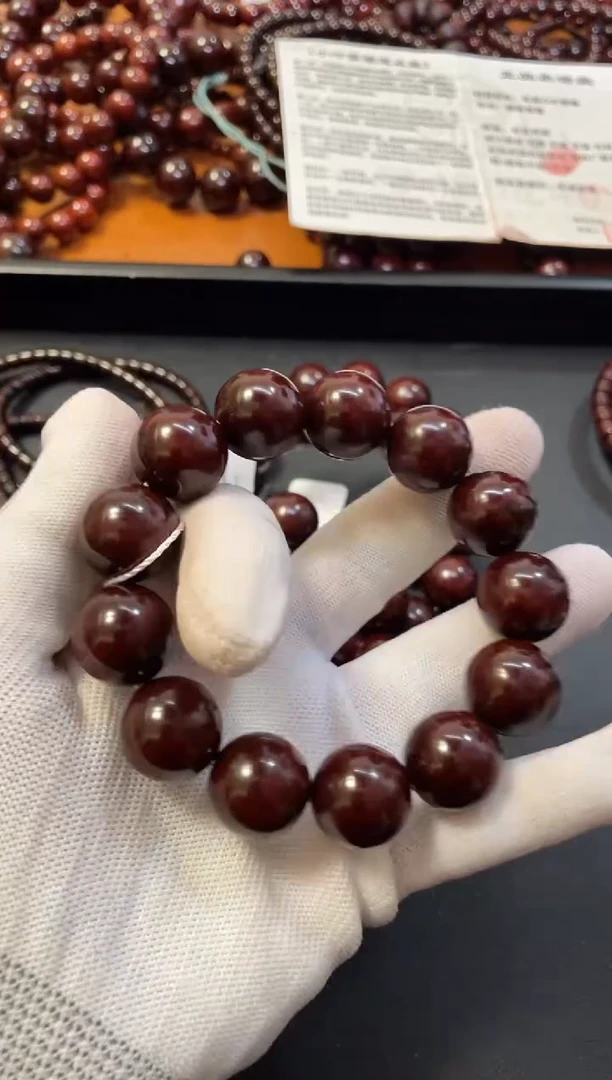 手串/手链小叶紫檀1.8龙鳞底金星