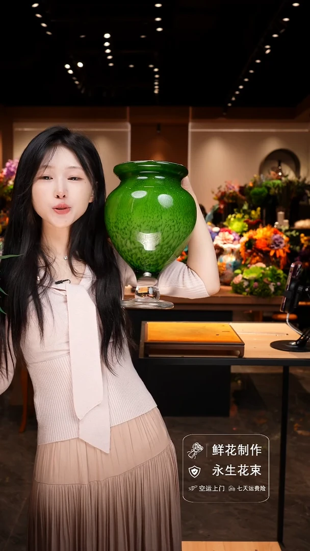 琉璃手工艺品手工花器花束空运包邮送货上门-以图片为准