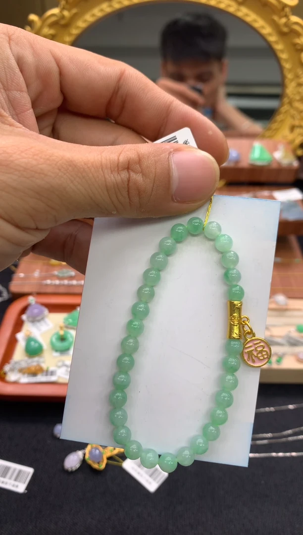 未镶嵌手串翡翠手串