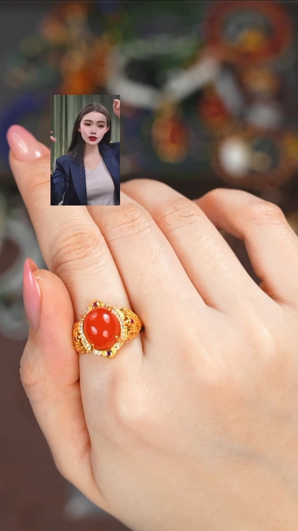 【闪购商品】南红玛瑙戒指未镶嵌111111111111