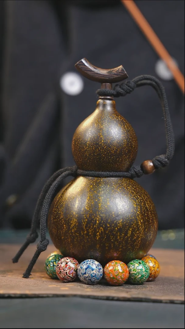 【闪购商品】YQ236大漆酒葫芦不包手串及旋转底座
