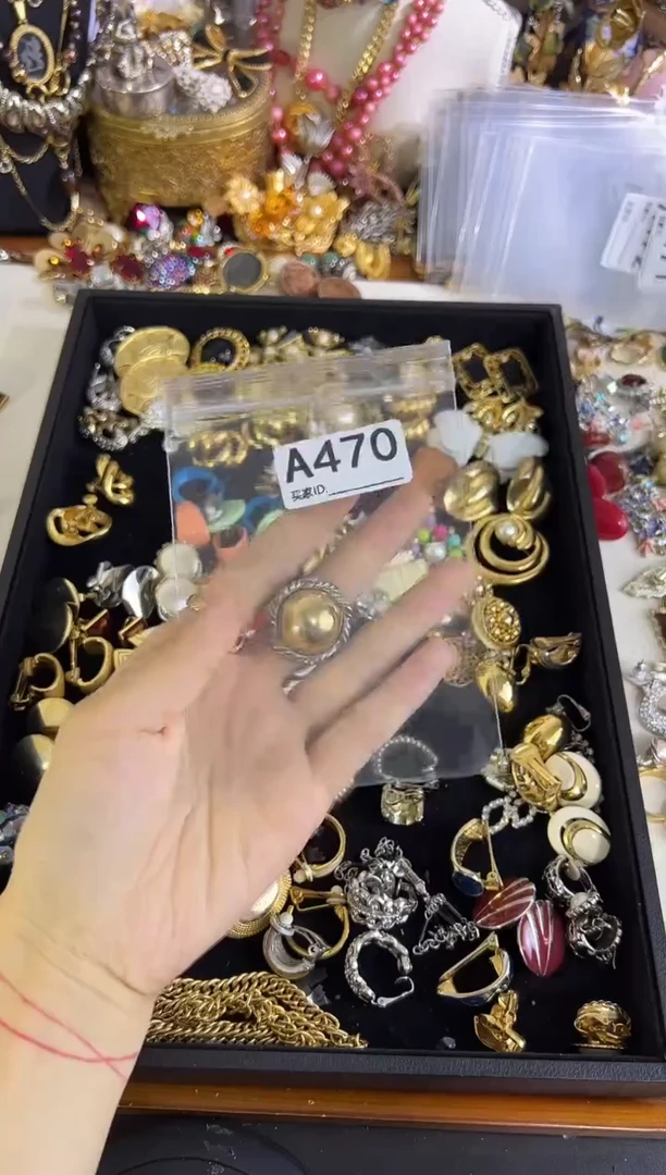 合金无铜合金470 中古首饰都有瑕疵 请确认好成色尺寸在拍！