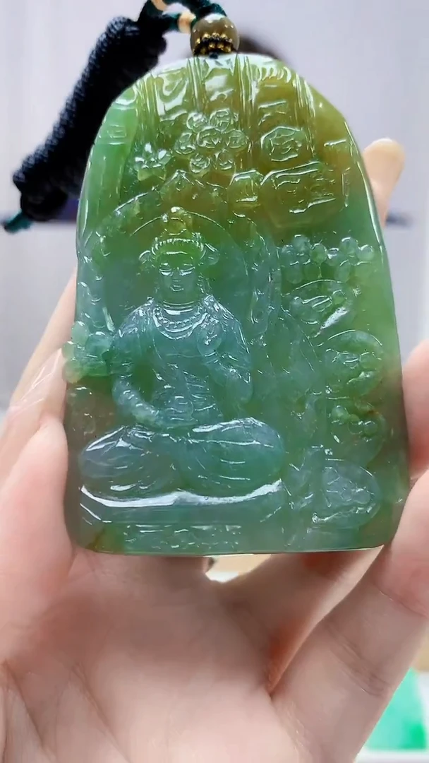 未镶嵌定制翡翠4829DD-毛货挂件142