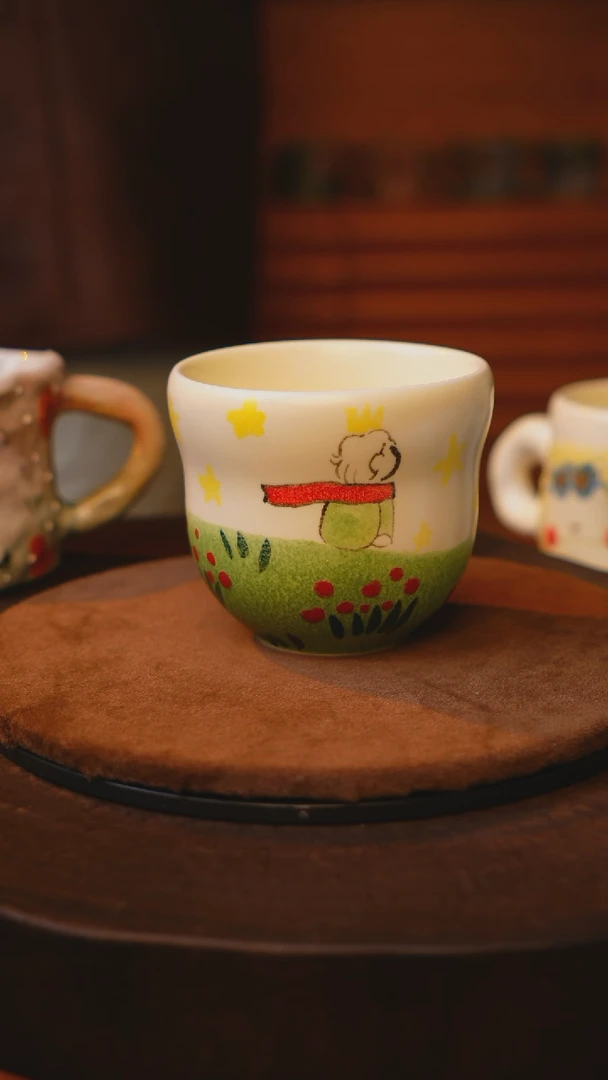 【闪购商品】瓷片景德镇手绘瓷器高温釉下彩---