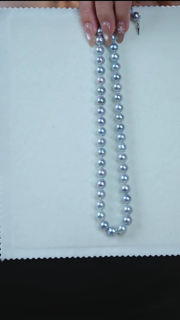 颈饰银S925镶嵌海水珍珠ZL163