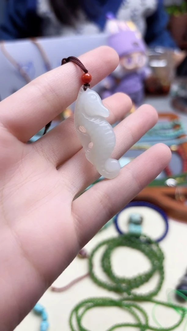 颈饰未镶嵌和田玉和田玉海马吊坠GZS