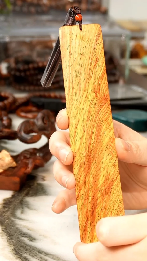 黄花梨/降香黄檀海黄黄金底书签