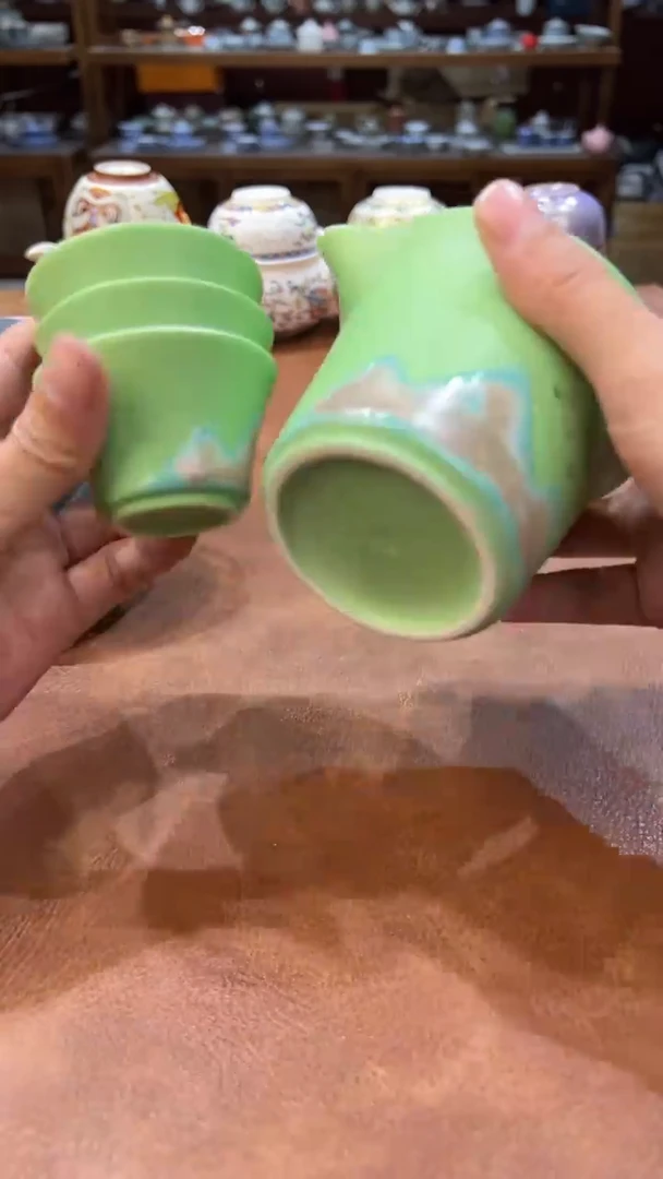 真的很便宜会开片的旅行茶具