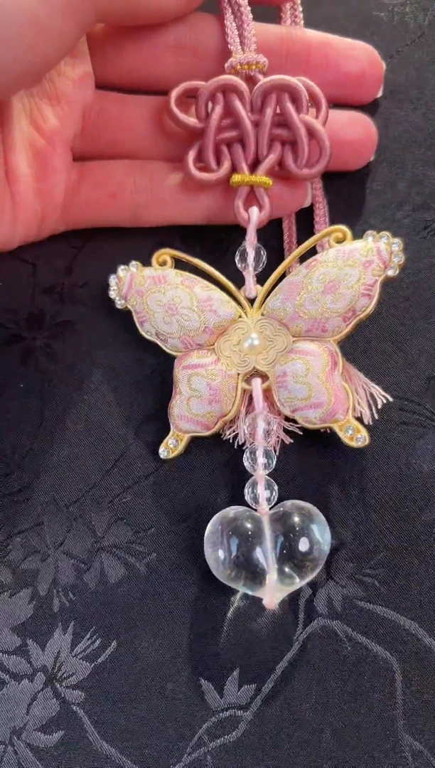 未镶嵌车挂水晶水晶爱心挂件