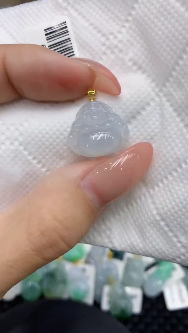 颈饰18K金镶嵌翡翠11111111