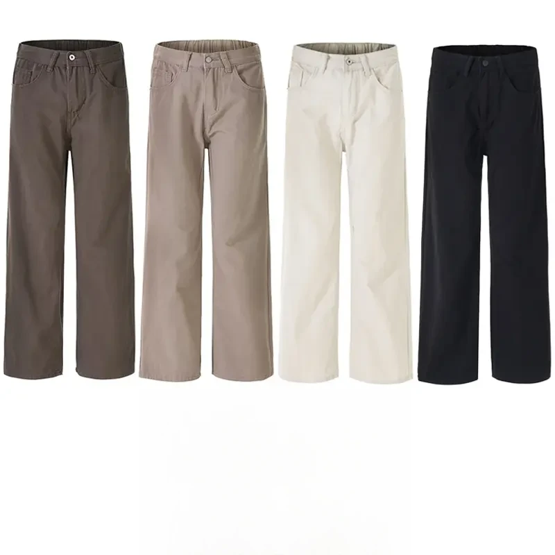 秋季cleanfit百搭休闲裤美拉德直筒宽松休闲长裤裤子男女款