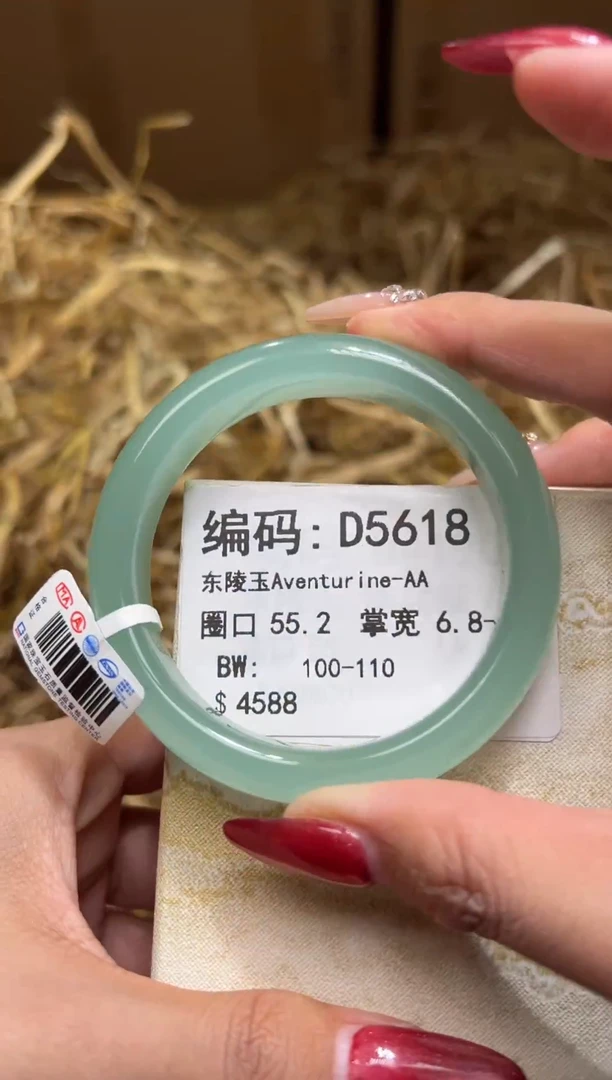 未镶嵌手镯石英质玉D5618