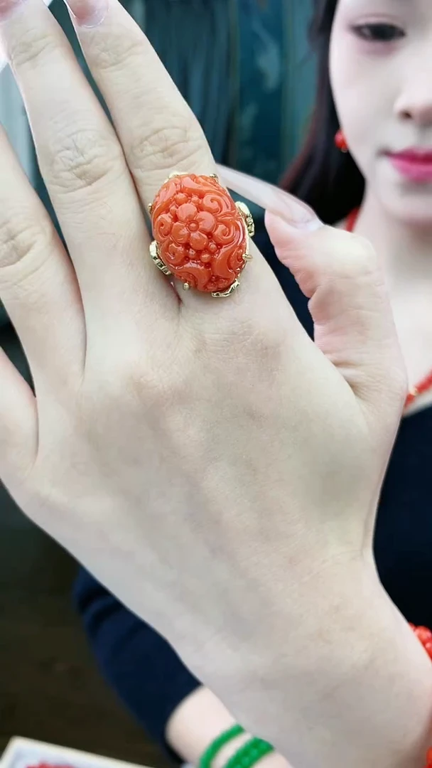 【闪购商品】翡翠戒指14K金镶嵌J29戒指