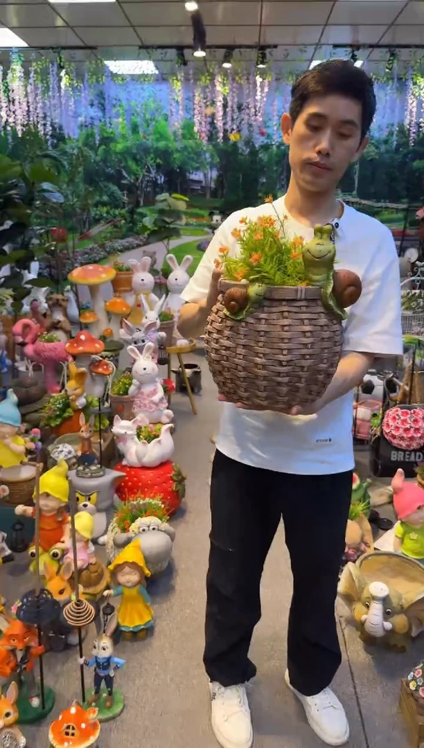 无花朵花园庭院摆件&00&