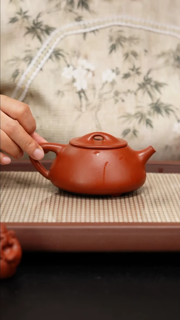 【闪购商品】紫砂茶壶全手工小煤窑朱泥景舟石瓢