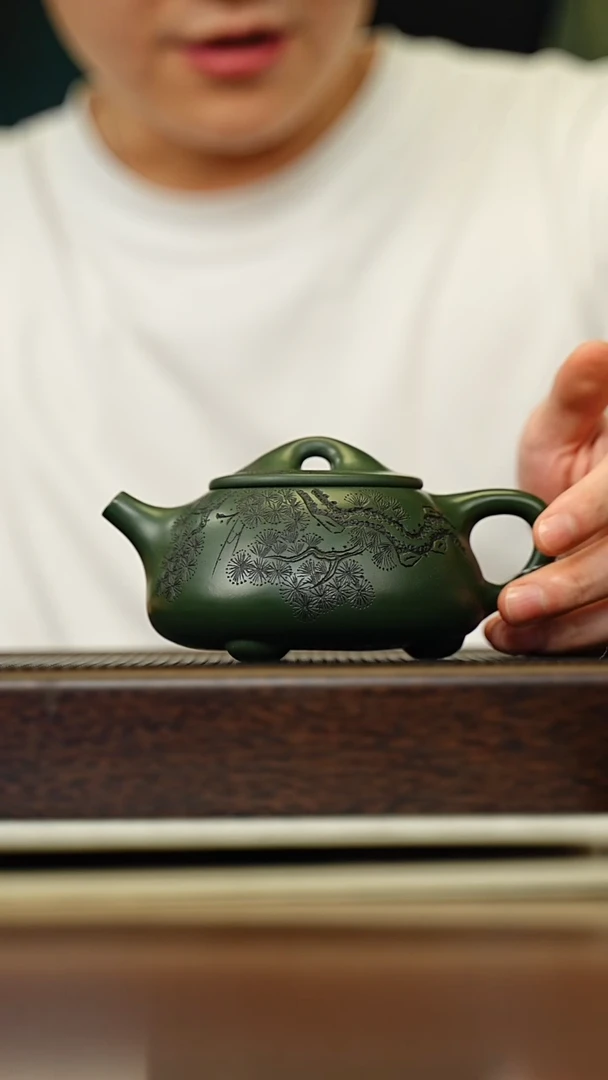 茶壶紫砂宜兴原矿 手工 紫砂壶容量300CC