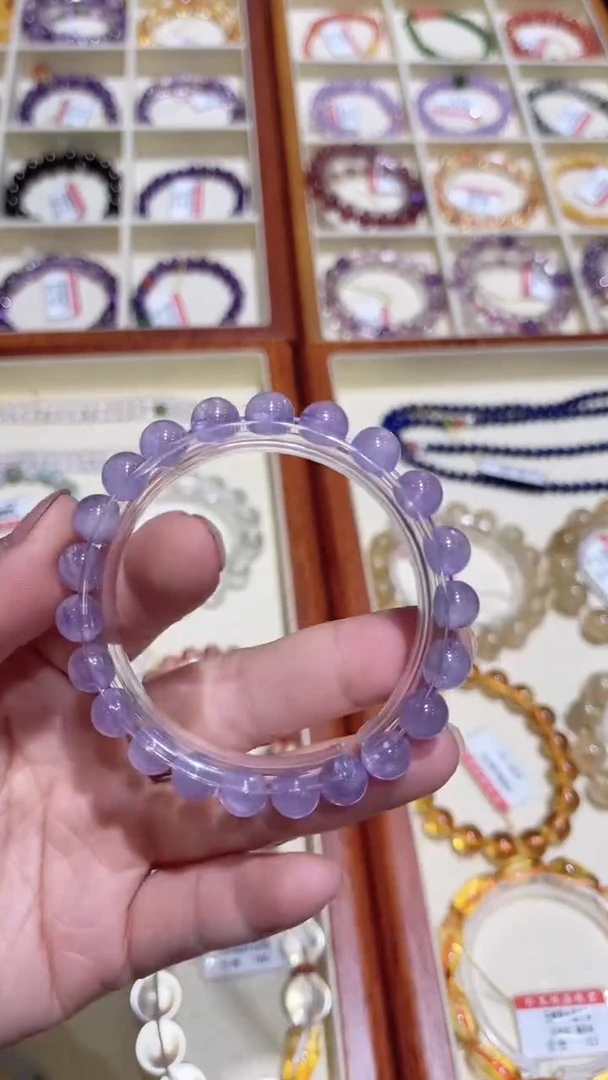 手串未镶嵌水晶薰衣草紫水晶手串