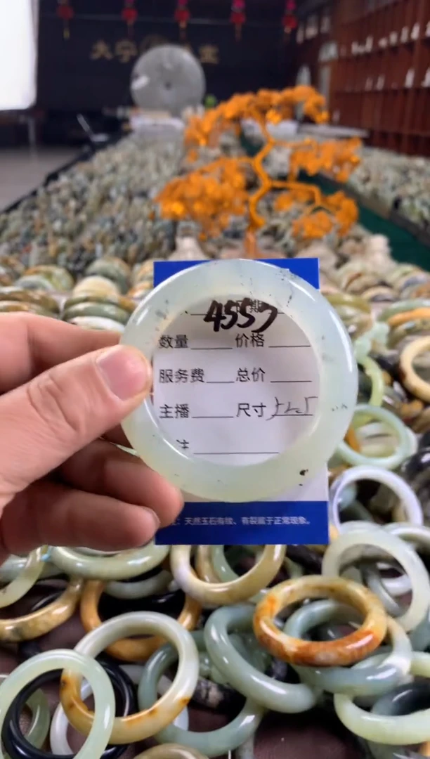 未镶嵌蛇纹石玉手镯4553