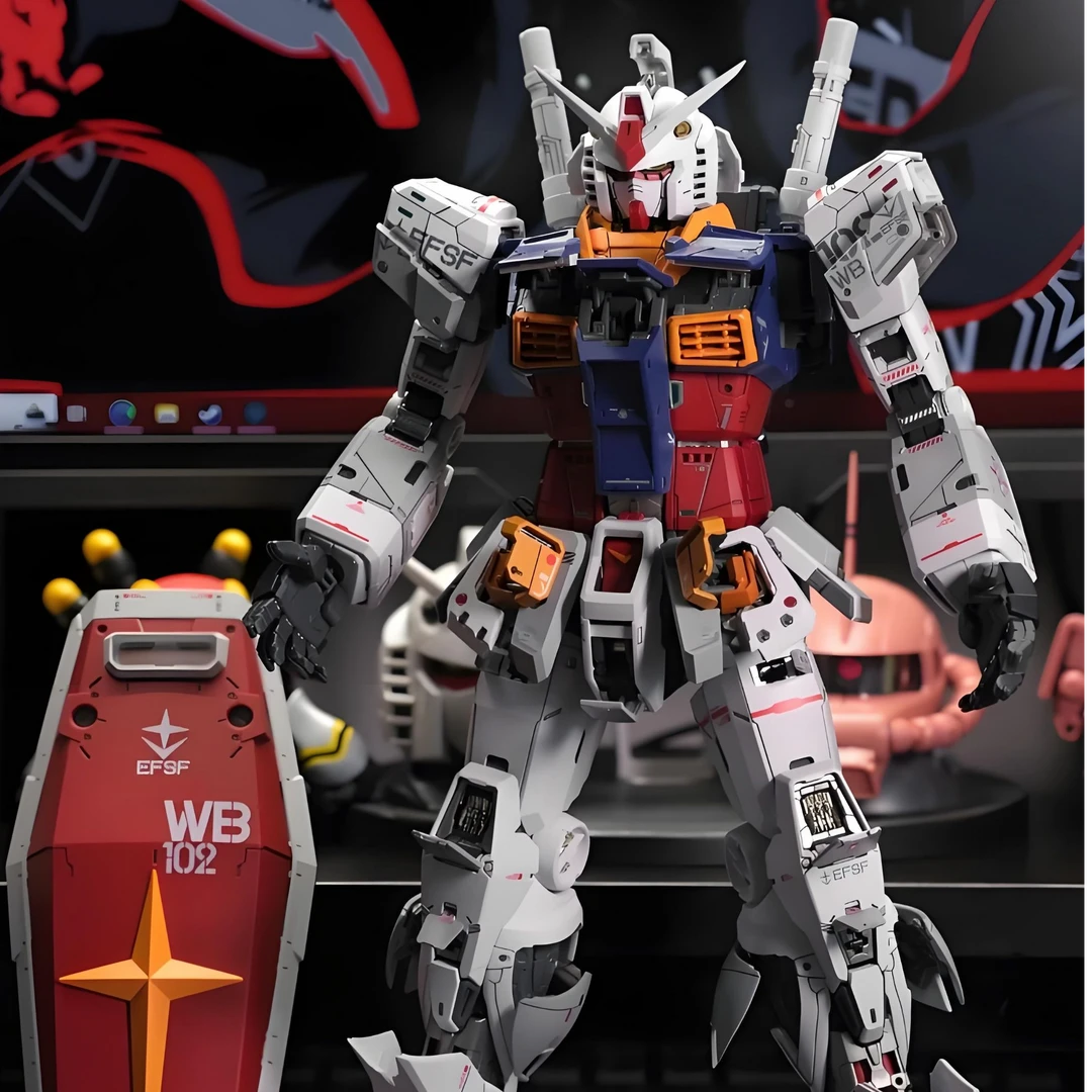 【神欧模玩】【对对碰】机甲拼装高达模型定制鼠标垫(附赠高达模型)