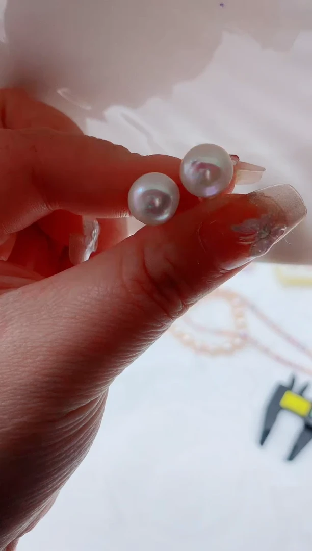 未镶嵌耳饰淡水珍珠多样性发其一【非无瑕】