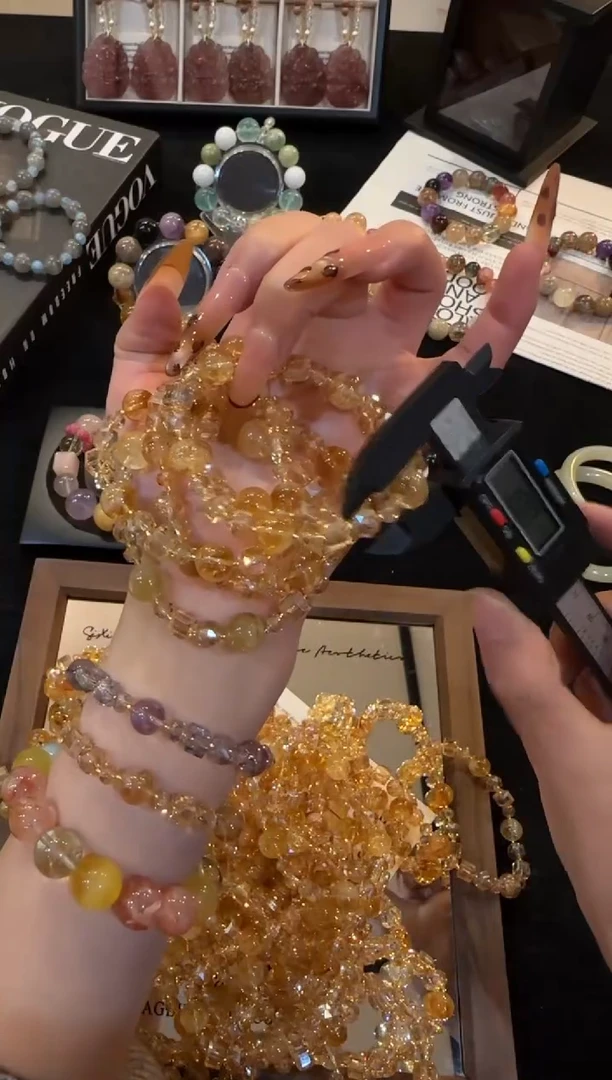 未镶嵌手链水晶啤酒泡泡x3383