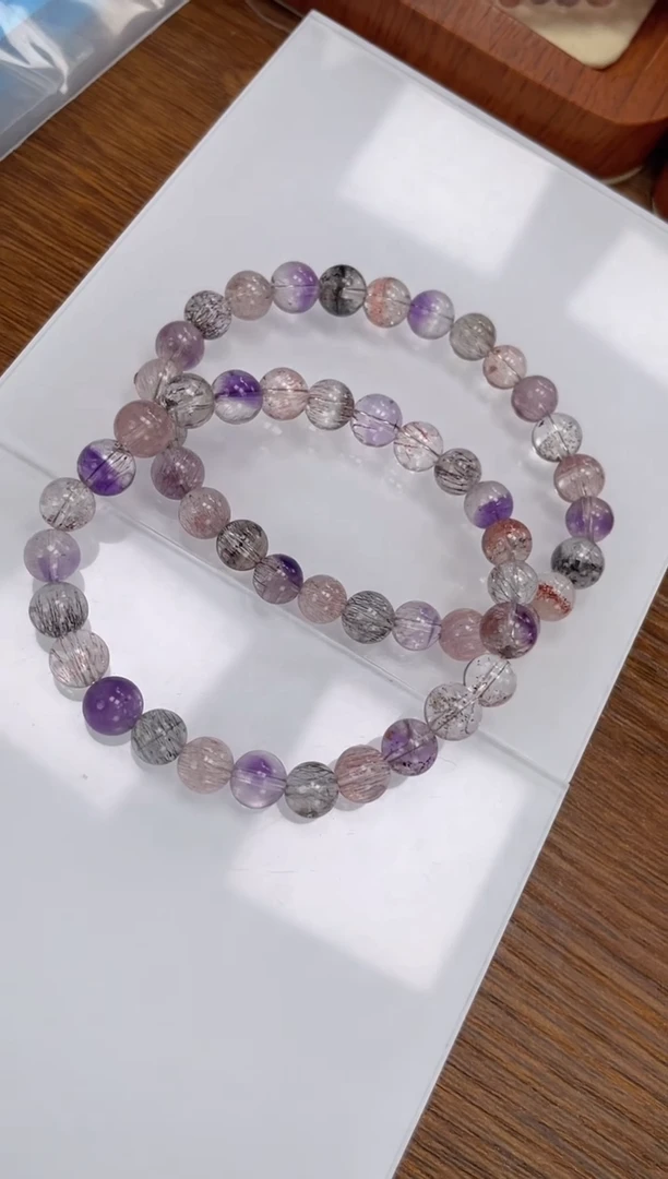 【闪购商品】水晶手链未镶嵌超七手串7+mm多样性发一