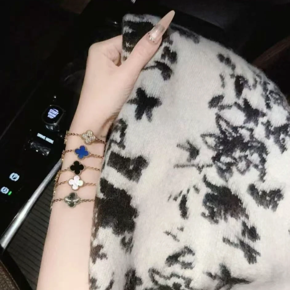 「鼎」高端幸运草五花丝巾