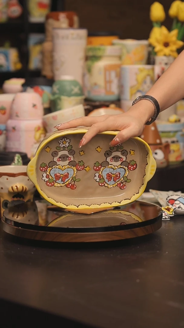 随机景德镇釉下彩绘设计师款式陶瓷