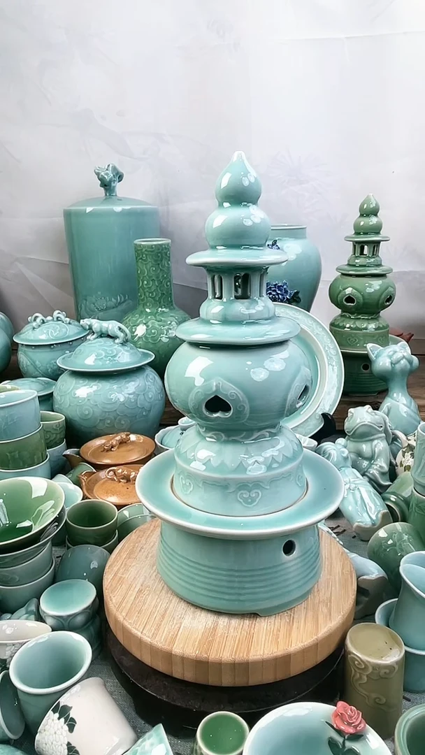 特价福利 微瑕 慧仙青瓷