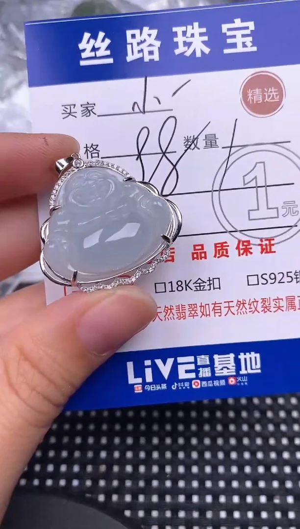 颈饰银S925镶嵌翡翠?****️挂件