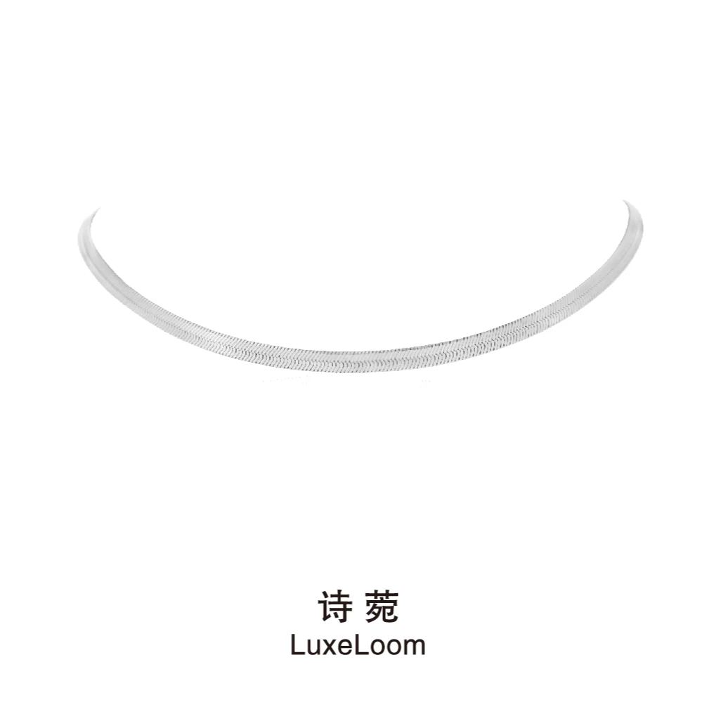 LuxeLoom/诗菀 钛钢项链 【银色蛇骨链】简约insA0136