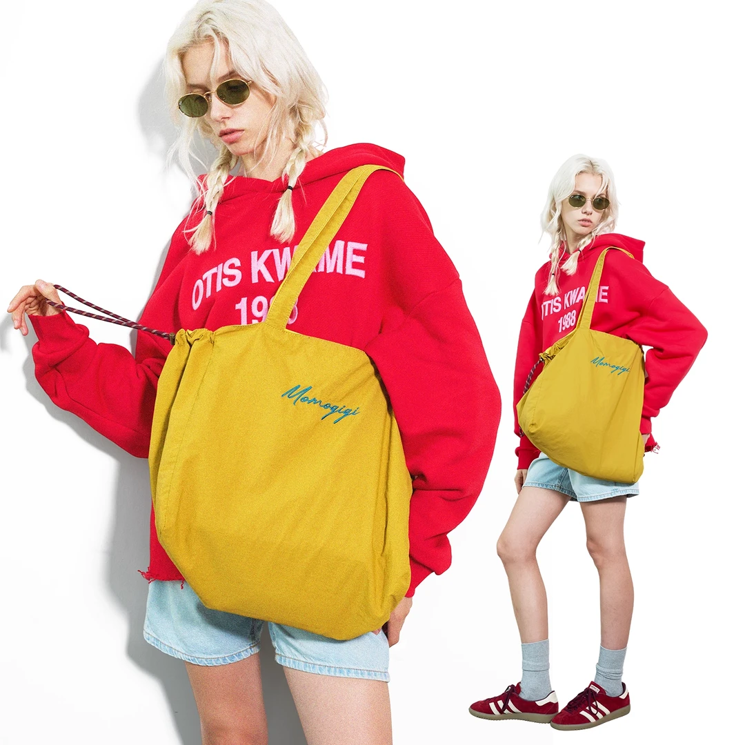 Momogigi原创进口防泼水尼龙布大容量托特包购物袋新